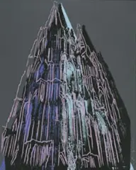 Cologne Cathedral by Andy Warhol, 1985, Farbserigraphie mit Diamantstaub auf leichtem Karton, sold Dec 2002
