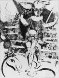 Marc Chagall, Der Vogeltanz der Kunstreiterin, Original-Lithographie