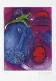 Marc Chagall, Der Traum Dryas und Lamons, Original-Farblithographie auf Arches-Velin