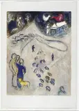 Marc Chagall, Winter, Original-Farblithographie auf Velin