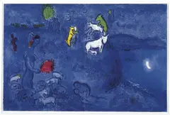 Der Lenz by Marc Chagall, Original-Farblithographie (doppelblattgroß) auf Velin, Darstellungs- bzw. Blattgröße, sold Jun 2002