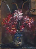 Natalia Goncharova, Kleiner Strauss (rote Blüten)