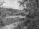 Johannes Haensch, Erster Herbst - Regenbogensee, Öl auf Leinwand