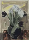 Erich Heckel, Tulpen im schwarzem Topf