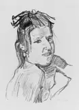 Oskar Kokoschka, Mädchen mit Haarmasche