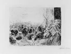 Das Konzert by Max Liebermann, Original-Radierung (Kaltnadel), sold Jun 2002