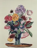 Gabriele Münter, Dahlienstrauß mit Phlox