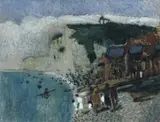 Max Peiffer Watenphul, Landschaft bei Étretat