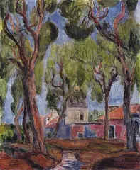 Hans Purrmann, Capo di Sorrento, Öl auf Leinwand