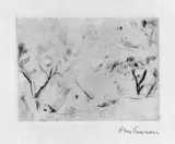 Hans Purrmann, Berg mit Ruine. Haus in Beilstein, 2 Original-Radierungen