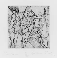 Christian Schad, Passions, Original-Radierung auf festem Velin