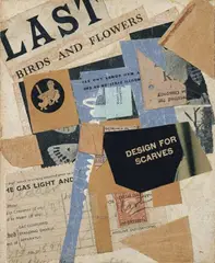 Kurt Schwitters, Ohne Titel (Last Birds and Flowers), Collage aus verschiedenen bedruckten Papieren auf Karton