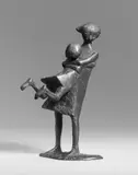 Manfred Welzel, Kindergruppe, Bronzeplastik
