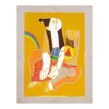 Mauro Malang Santos, Yellow Woman Vendor, serigraph 29/50