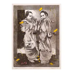 Benedicto Cabrera, Edsa Event, etching 22/25