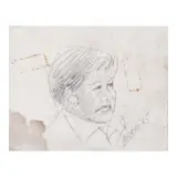 Cesar Legaspi, Portrait, graphite on paper