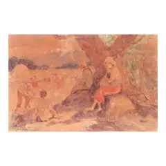 Fernando Amorsolo, Untitled, watercolor on paper