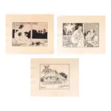Fernando Amorsolo, a.) Untitled
b.) Untitled
c.) Untitled, b.) signed (lower left) <br /> pen and ink on paper<br /> 10 3/4” x 13 1/4” (27 cm x 34 cm) <br /> <br />