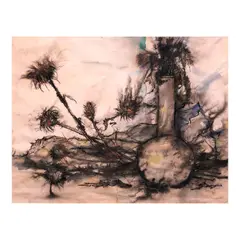 Leon Pacunayen, Untitled, mixed media on paper