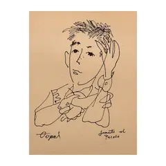 Juanito El Pecoso by Fernando Zóbel de Ayala y Montojo, pen and ink on paper, sold Apr 2026