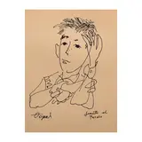 Juanito El Pecoso by Fernando Zóbel de Ayala y Montojo, pen and ink on paper, sold Apr 2026