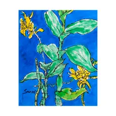 Emerging Splendor by Juvenal Sansó Garrit, acrylic on paper, sold Apr 2026