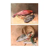 Eduardo Perrenoud Jr., Untitled, b.) Still Life <br /> signed and dated 1969 (lower left) <br /> oil on canvas <br /> 16 1/2” x 21 1/2” (42 cm x 55 cm)