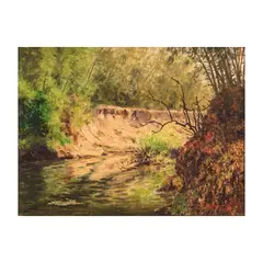 Eduardo Perrenoud Jr., Landscape, oil on canvas