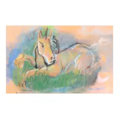 Onib Olmedo, Horse, pastel on paper