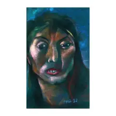 Onib Olmedo, Portrait of a Lady, pastel on felt paper