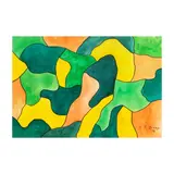 Hernando R. Ocampo, Abstract, watercolor on paper