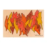 Hernando R. Ocampo, Abstract, watercolor on paper