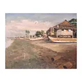 Elias Laxa, Seascape, Oil on canvas