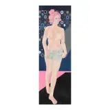 Isabel Diaz, Untitled (Girl with pink hair), oil on canvas
