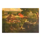 Jose Hernandez, Barrio Scene, oil on canvas