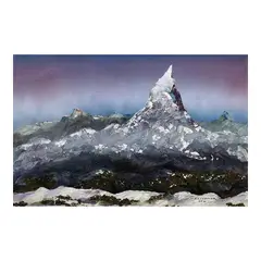Manuel Baldemor, Matterhorn Towers, mixed media on paper