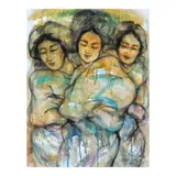 Salvador Cabrera Jr., Tres Marias, acrylic on canvas