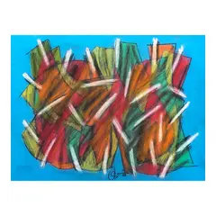 Romulo Olazo, Diaphanous, soft pastel on canson paper
