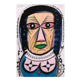 Nunelucio Alvarado, Si Lola, mixed media on paper