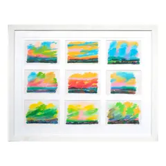 a.) Untitled 
b.) Untitled 
c.) Untitled 
d.) Untitled 
e.) Untitled 
f.) Untitled 
g.) Untitled 
h.) Untitled 
i.) Untitled by Ibarra dela Rosa, pastel on paper<br/> pastel on paper<br/> pastel on paper<br/> pastel on paper<br/> pastel on paper<br/> pastel on paper, sold Apr 2026