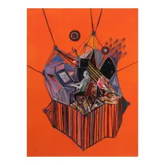 Rodel Tapaya, Winning Patterns, acrylic on paper