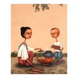 Dominic Rubio, Lunch Preparation, oil on canvas