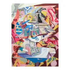 Gino Bueza, Irony Man, acrylic on canvas