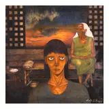 Renato Barja Jr., Tinalikdan, oil on canvas