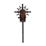 Rey Paz Contreras, A Crucifix, wood and iron