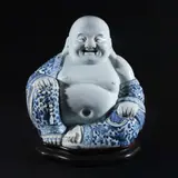 Untitled by An Oriental Blue and White Porcelain Figure of Buddha, sold Apr 2026
