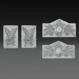 Four 19th Century Altar Frontal, Untitled, silver weight: 1.224grams