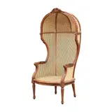 A Circa 1950’s Canopy Chair, Untitled, narra with solihiya