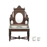 Untitled by A 19th Century Marble Top Lavador, hardwood, sold Apr 2026