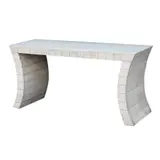 A Marble Top Table, Untitled, marble and glass <br><br> table without glass:<br> H: 31 1/2” (80 cm)<br> L: 64 1/2” (164 cm)<br> W: 21 1/2” (55 cm)